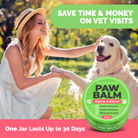 Baume pour pattes de chien naturel en gros, en conserve, sûr à lécher, pour pattes sèches et gercées, pour la route chaude et l'hiver