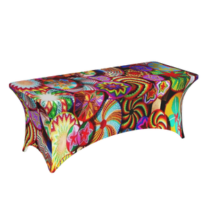 Mantel Elástico Desechable de Spandex de 4 pies con Diseño Floral Tradicional Etíope Personalizado para Bodas, Hogares, Hoteles, Publicidad, China - Product Image 3