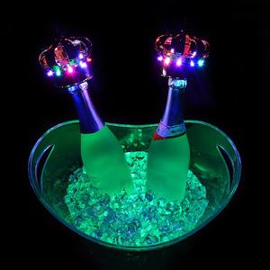 Seau à glace LED en plastique à couleurs changeantes pour bar/club à domicile, style européen pour vin/bière Jose Dhondt Haton Gosset - Product Image 4