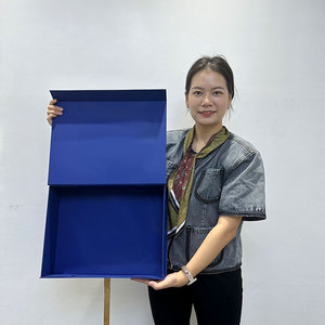 Giấy cứng nhắc các tông bao bì Mỹ phẩm quà tặng lật hộp thương hiệu sang trọng tùy chỉnh in logo mờ hộp Nam Châm Màu Đen chấp nhận - Product Image 5