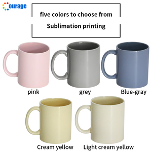 Tasses à café en céramique de couleur de sublimation de 11oz à bon prix pour boire avec boîte individuelle vente en gros - Product Image 5