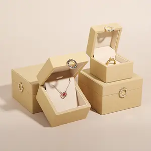 Planet friendly materiale confezione regalo imballaggio gioielli per fai da te dimensioni personalizzate colore e scatole portagioie in pelle riciclata pu