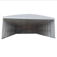 Tente mobile télescopique personnalisable grand format pour équipement, auvent de stationnement pare-soleil en tissu Oxford durable, fabriquée par le fabricant