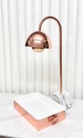 Lampe chauffante Liyunda pour buffet électrique, chauffe-plat rose doré avec contrôle automatique de la température