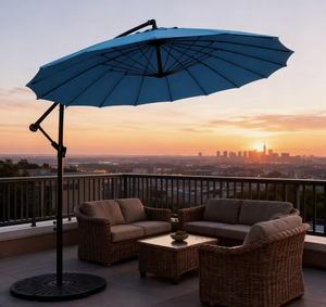 Parasol Moderne en Aluminium Banana pour Extérieur, Grand Parasol de Luxe pour Jardin, Plage, Hôtel et Cour - Product Image 6