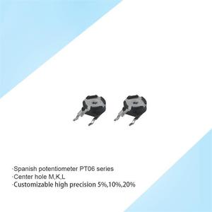 SINETONG PT06-H Spanish PIHER Potentiometer Horizontal Adjustable <b>Resistor</b> Oval Hole 10K Potentiometer - Product Image 5