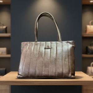 Bolso de Mano de Cuero Genuino Negro, Precio de Fábrica, Gran Capacidad, Cierre de Cremallera, Impermeable, para el Día de San Valentín - Product Image 1