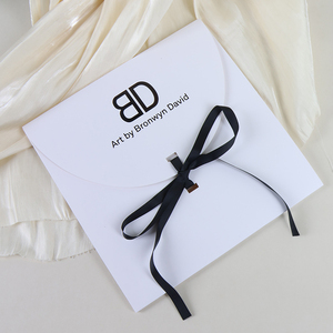Custom Printed Paper Card Scarf Lingerie Packaging <b>Box</b> with Ribbon - Product Image 3
