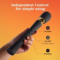 5 Modi 3 Geschwindigkeiten Leiser Wasserdichter Wiederaufladbarer Klitoris-Stimulator Massage-Stab Vibrator für Frauen