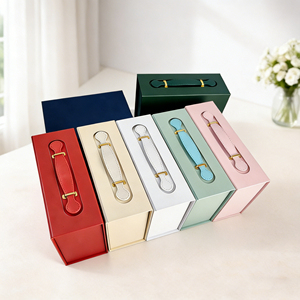 Premium <b>Bedding</b> Presentation Case with PU Handle | Rigid Magnetic Folding <b>Box</b> - Product Image 3
