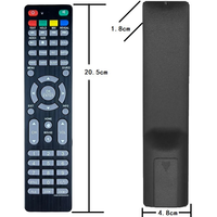 Control Remoto IR de Código Fijo 2400-ED00ASAN de Repuesto para TV Rusa ASANO con Distancia de Control de 10m
