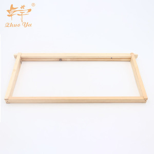 New Gỗ Linh Sam Gỗ Nửa Lắp Ráp Tiêu Chuẩn Langstroth <span class=keywords><strong>Bee</strong></span> <span class=keywords><strong>Hive</strong></span> Khung Với Có Dây Cho Tổ Ong - Product Image 3