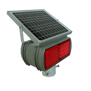 Feux de signalisation à LED à double face à énergie solaire, lumière stroboscopique de signalisation ferroviaire, protection IP65, cadre en aluminium rouge - Product Image 5