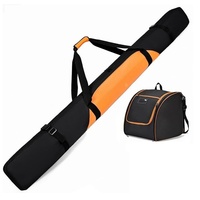 Ensemble de sacs de ski et de bottes de ski rembourrés avec logo personnalisé, 200 cm, protection intégrale, résistant à l'eau, ensemble de voyage pour équipement de ski