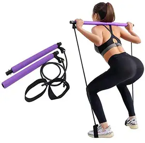 Home Gym Equipment Fitness Pilates Bar Stick Set/ For Weight Lifting Arm Strength Fitness