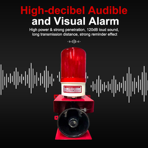 Alarma de Incendio con Luz y Sonido de 120dB, Sirena Estroboscópica, Dispositivo de Advertencia de Incendio para Uso en Interiores y Exteriores, Venta al por Mayor para Fábricas y Talleres, Seguridad contra Incendios - Product Image 4