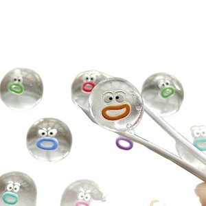 Petite figurine transparente Little Nose Ga, boulettes de dessin animé à presser, argile en caoutchouc souple, sensation agréable au toucher, anti-stress et décompression - Product Image 5