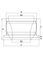 Système DE CVC climatisation en plastique ronde évent de plafond diffuseur à jet d'air avec amortisseur