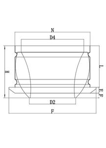 Sistema de climatización aire acondicionado de techo de ventilación de chorro de aire difusor con amortiguador - Product Image 4