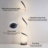 Lampe de sol LED moderne, design nordique contemporain, créatif, minimaliste, pour hôtel, salon, éclairage de piste de danse RGB