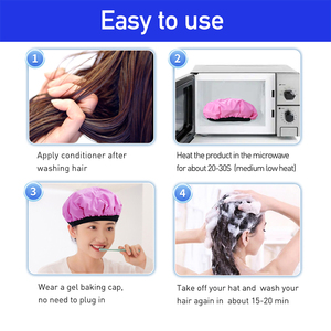 Directo <span class=keywords><strong>de</strong></span> Fábrica, Gorro Térmico Inalámbrico para <span class=keywords><strong>el</strong></span> Cabello Bingyuan, Color Personalizado, Reutilizable, Doble Capa, Comodidad, Spa en Casa, Belleza Capilar - Product Image 5