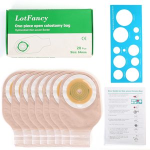 Yapıştırıcı olmayan dokuma taşınabilir yeniden kullanılabilir tek parça tıbbi tek kullanımlık Stoma kolostomi çanta kapak ostomi torbaları - Product Image 4
