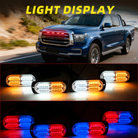 Nouvelle Lampe LED de Calandre Automobile Télécommandée Sans Fil, Élégante, 12V 40W, pour Décoration et Sécurité Automobile