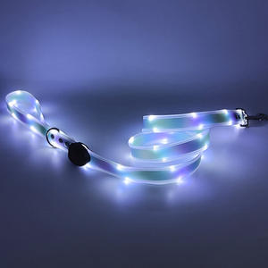 Electronic LED Classic Rubber Pet <b>Dog</b> <b>Collar</b> Waterproof Reflective Adjustable <b>Flash</b> Recharge <b>Collar</b> Leash <b>Dogs</b> Night Anti-Lost - Product Image 1