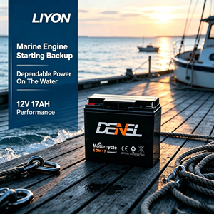 <span class=keywords><strong>Batterie</strong></span> de <span class=keywords><strong>moto</strong></span> DENEL neuve 6DM17 <span class=keywords><strong>12V</strong></span> <span class=keywords><strong>17AH</strong></span> entièrement scellée, sans évaporation d'électrolyte, stockage toutes saisons, tout-terrain, garantie 1 an - Product Image 3