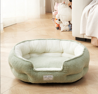 Lit pour chat semi-fermé, tendance sur internet, pour toutes les saisons, lavable et chaud pour l'hiver