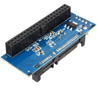 IDE/SATA 40Pin Disk ke SATA Female Converter Adapter PCBA untuk Desktop & Hard Disk Drive 3.5" dengan Kabel Data 7Pin-SATA