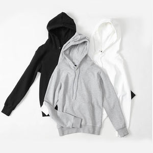 300G Pure Color Pull à capuche à col rond 80% coton 20% Polyester pour hommes et femmes - Product Image 3