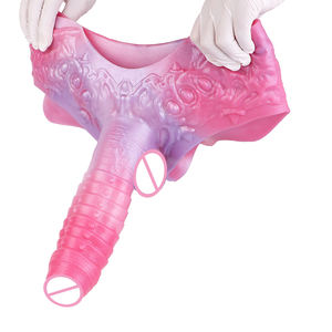 SHAZ-3210 Fantasy-Serie Männlicher Tragbarer Penisverlängerer Traumfarbener Hohler Silikon-Lederhosen-Sextoy für Männer - Product Image 3