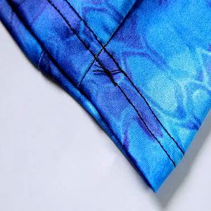 Men's <b>Blue</b> Tie Dye UPF 50 Fishing Hoodie <b>Long</b> <b>Sleeve</b> Anti UV Sun Protection Polyester Pullover Shirt Adult Wear - Product Image 3