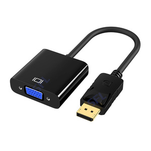 DisplayPort To Vga <b>Adapter</b> 1080P Laptop Monitor Converter <b>Plug</b> In ABS Material - Product Image 1