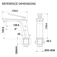 Robinet mitigeur de lavabo en céramique, robinet de bain moderne en laiton doré, monocommande, monotrou, avec certification CE pour salle de bain