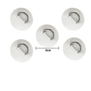 Stainless Steel D Ring Buckle For Paddle <b>Board</b> Kayak Rafting Boat Accessories 6Cm With Adhesive <b>Backing</b> - Product Image 5