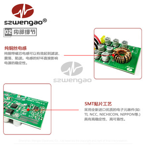 Convertidor CC-CC Szwengao de 36V 48V a 12V 20A, Regulador de Voltaje para Actualización de Carritos de Golf - Product Image 4