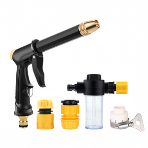 Tuyau d'<span class=keywords><strong>arrosage</strong></span> haute pression extensible Yu Jian pour usage domestique et <span class=keywords><strong>jardin</strong></span>, avec <span class=keywords><strong>pistolet</strong></span> de nettoyage et d'<span class=keywords><strong>arrosage</strong></span> atomisant pour lavage de voiture - Product Image 1