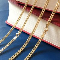 Xinfly Collier Chaîne Cubaine Épaisse pour Femme, Style Hiphop Miami, Design Unique, Bijoux Fins, Reprêtable, Or Jaune Pur 18K Au750