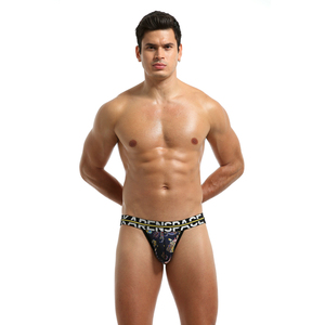 Popular Promotional Open Back Custom Printed Pattern High Quality <strong>Mens</strong> <strong>Thong</strong> Brief - Product Image 4