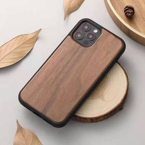 Esclusiva custodia protettiva antiurto in vero legno naturale per <span class=keywords><strong>iPhone</strong></span> 11 12 12 13 15 16 17 Plus Pro Max custodia per telefono - Product Image 3