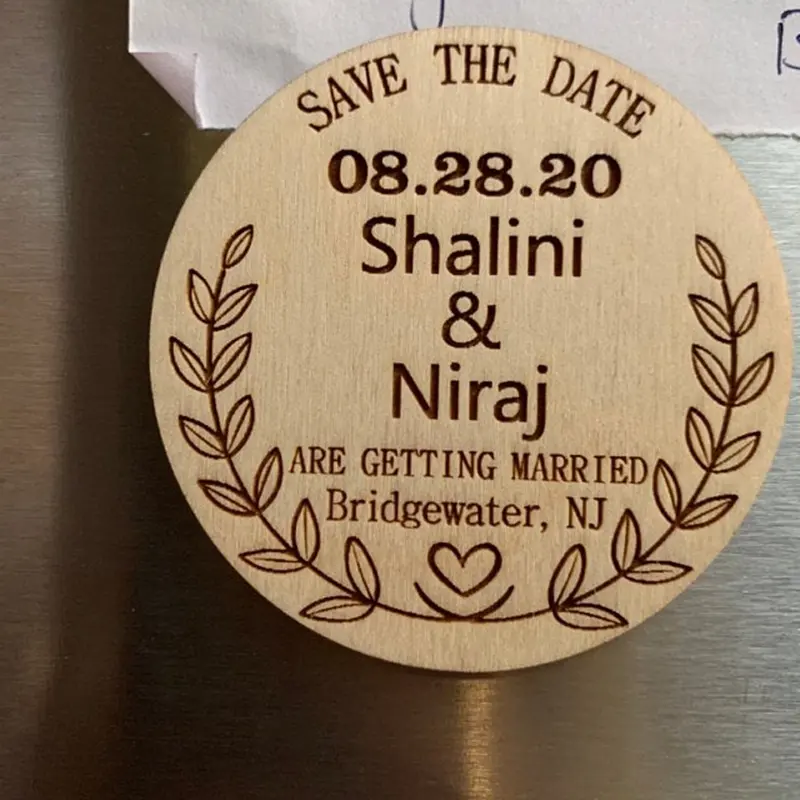 Taglio laser di nozze personalizzati favori di lusso save the date carte regali di nozze per gli ospiti souvenir