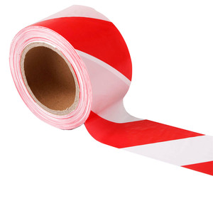 Cinta de Barrera Roja y Blanca de 75 mm, Cinta de Advertencia de Peligro, Proveedor de Cinta de Señalización de Piso para Escena del Crimen, <span class=keywords><strong>Película</strong></span> de Plástico de Polietileno - Product Image 1