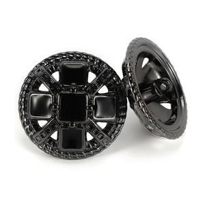 Boutons à tige en laiton et alliage de zinc avec logo gaufré écologique pour vestes, manteaux et uniformes - Product Image 1