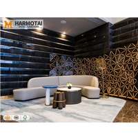 Stoff-Dreiecksofa mit Gebogener Form Atacama Sektionale Kombination Modulares Büro-Hotel-Lobby-Sofa
