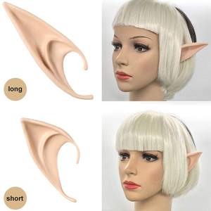 Boucles d'oreilles féeriques pour déguisement, oreilles de Pixie, doux et pointues, déguisement de fête d'halloween, accessoires - Product Image 3