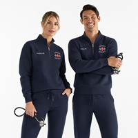 Blouson personnalisé à fermeture éclair pour service d'urgence avec nom et titre – Cadeau brodé pour infirmières et médecins de l'USINE – Collection Printemps