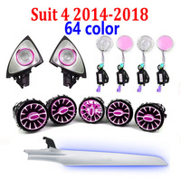 Autowellus - Éclairage intérieur 64 couleurs pour Benz W205 GLC X253 - Contrôle synchrone - Lumière d'ambiance LED 10W - Tableau de bord premium