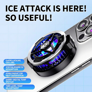 Enfriador Magnético Inteligente para Celular con Control por Aplicación, Control de Temperatura Inteligente, Ventilador RGB Portátil para Uso en Cama, Cargador Incluido - Product Image 3